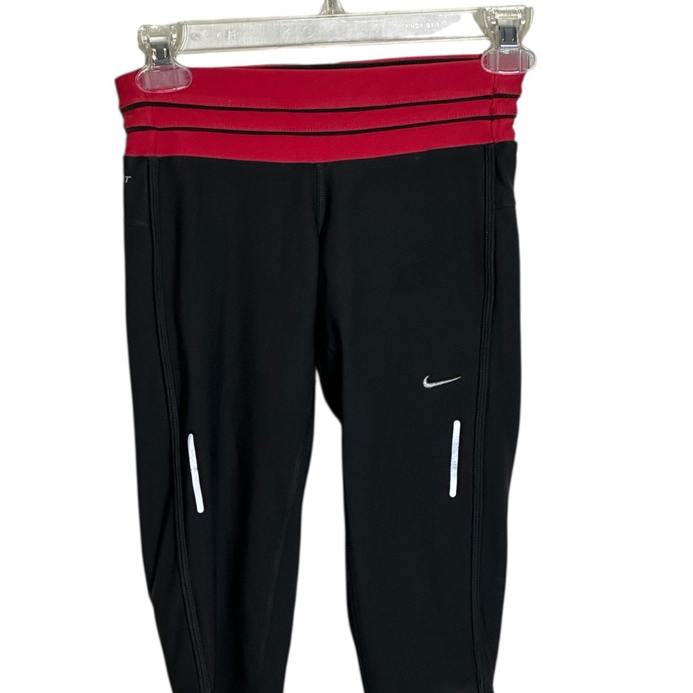 Nike Black and Red Women's Jeggings